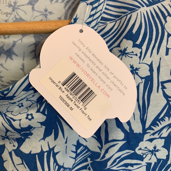 Ivory Ella twist front tee - Picture 3 of 4